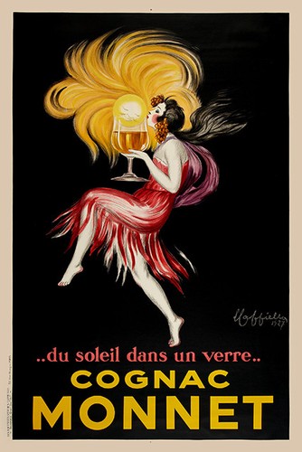 Cognac monnet repro affiche - cognac, monnet-