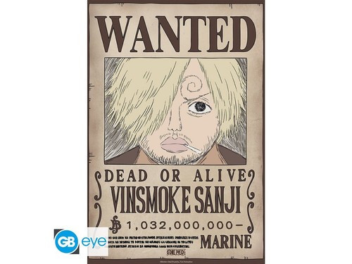 Poster one piece wanted - -,