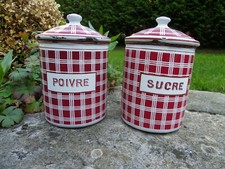 2 ANCIENS GRANDS POTS EN TÔLE