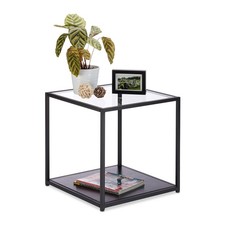 Table d'appoint en verre bout