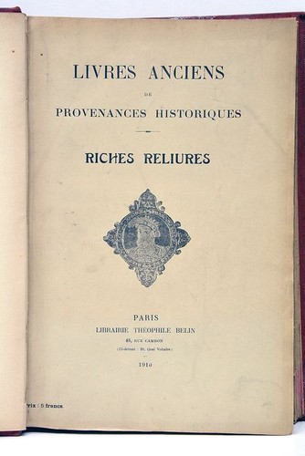 Livres avec armoiries rois - armoiries,