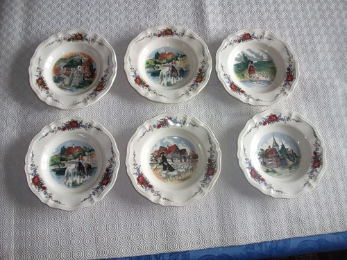 Anciennes assiettes creuses - 6,