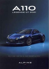 Catalogue brochure Alpine A110 Legende GT 2021 05/2021 France