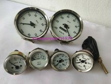 SMITHS Kit 100MM Speedo 140-0 Kmh + 0-80 RPM + 52mm Température Fioul V Jauge Wc