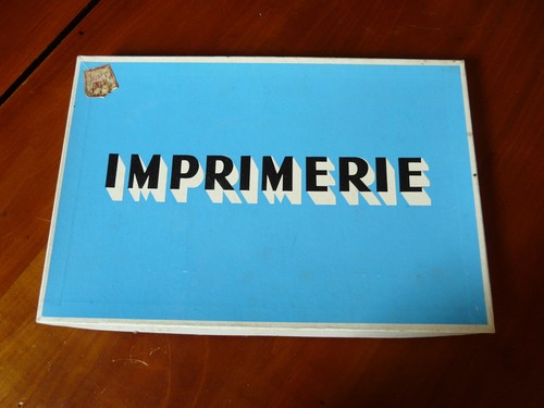 Ancien jeu imprimerie - imprimerie, en