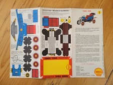 MAQUETTE BOLIDES D'AUTREFOIS TACOT FORD 1908 SHELL BERRE CARTON FICHE N°1