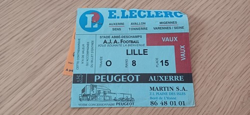 Ticket billet auxerre - ticket,