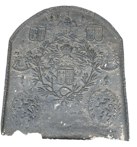 Plaque fond cheminée - cheminée, en