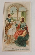  Image pieuse Marie Madeleine au pieds de Jesus  (N.D d'Aiguebelle)