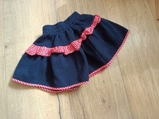 Jupe vintage bleu marine vichy