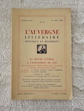 1938 Auvergne Littéraire
