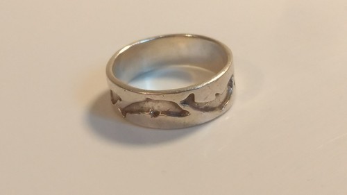Bague dauphins argent - dauphins, en