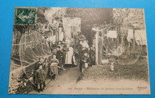 CPA 76 DIEPPE / HABITATION DE PECHEURS DANS LA FALAISE
