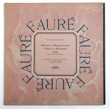 DIMITRI BOUCHENE drawings Faure Masques Pelleas french 1958 Columbia FCX 463 LP