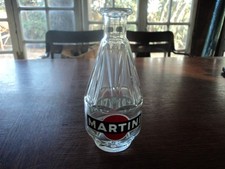 Carafe pichet publicitaire verre Martini bistrot bar vintage France