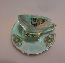 Rare Ancien Service A Café Porcelaine Portrait Scène Galante XIX Napoléon...