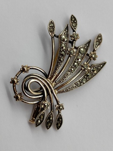 Somptueuse broche argent - broche,