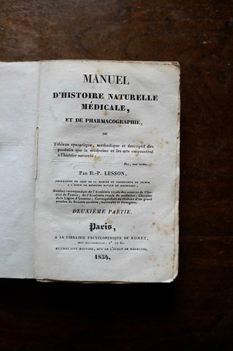 Manuel histoire naturelle - histoire,