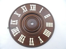 cadran bois d'horloge pendule coucou forêt noire ø 15 cm Marron / chiffres JAUNI