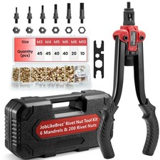 Kit Professionnel de Pince a Insert Fileté Incluant 200 Pièces Ecrou a Sertir...