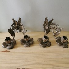 2 Paires Appliques Bougeoir De