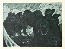 MAURICE DE BECQUE Gravure Eau