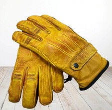 Rétro Moto Gants Cuir Garage Motard Vintage Old Classique Chopper Bobber