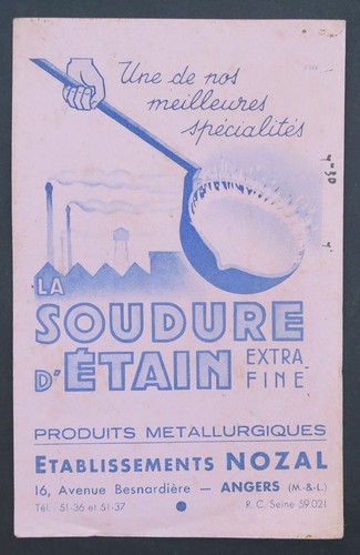 Buvard soudure étain - à, l'étain