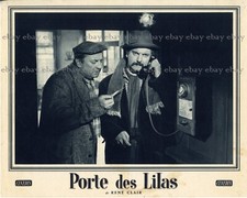 *Georges Brassens Pierre Brasseur porte des lilas Photo exploit. papier vintage