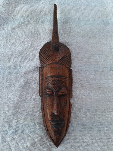 Masque africain bois - en,