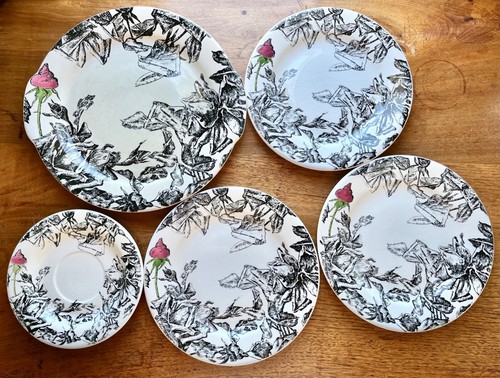 France gien pottery - 5x,