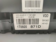 1T0920871D tableau de bord