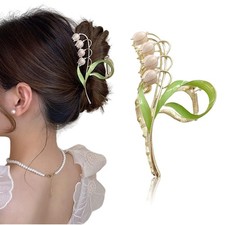 Pince à cheveux fleur, Pince