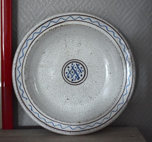 Assiette creuse ancienne plat