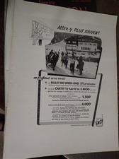 SNCF billet de week end publicité papier FRANCE ILLUSTRATION 1951 col