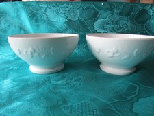 2 Bols en porcelaine de limoges lierre sauvage