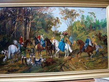 Scène chasse courre - de,