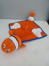 S12. DOUDOU PLAT  IMPEXIT Némo POISSON CLOWN orange bleu blanc EXCELLENT ETAT