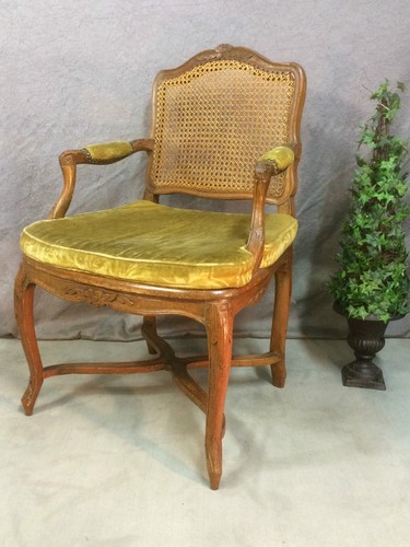 Fauteuil canné style - , louis