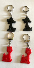 4 porte clefs FIDO - chat et chien -vintage Keychain -lot 2-CO5