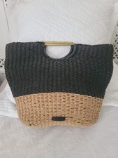 SAC A MAIN PORTE MAIN TOILE TRESSE FOSSIL