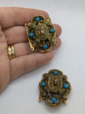 2 ANCIENS TRES BEAU BIJOUX FERMOIR DE BRACELET EN POMPONNE EPOQUE EMPIRE - 19ème