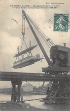 CPA 71 CHALON SUR SAONE CHANTIERS SCHNEIDER TORPILLE RADIO AUTOMATIQUE SYSTEME G