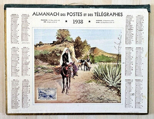 Almanach calendrier ptt - almanach,