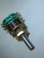 Commutateur rotatif Rotary Switch 2 circuits 5 positions NOS axe6  EBE   Gr30