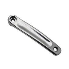 Manivelle gauche 170 alu forge large argent (carre decale/droit) - Newton