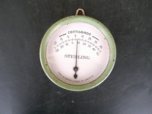 Thermometre rond ancien - thermometre,