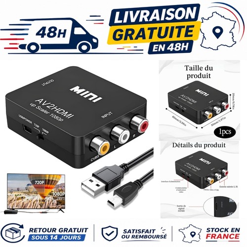 Adaptateur rca vers hdmi - rca,