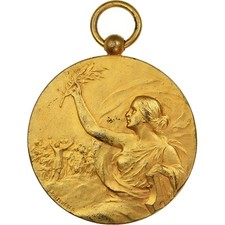 France, Médaille, Orchestre philharmonique, n.d., Bronze, Kinsburger, SUP