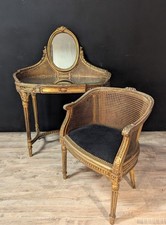 Coiffeuse et son fauteuil de style Louis XVI – XIXe siècle